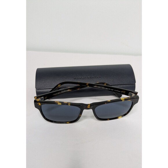 Warby Parker Perkins Sunglasses Burnt Honeycomb Tortoise Rectangle Case M 264 main image 8